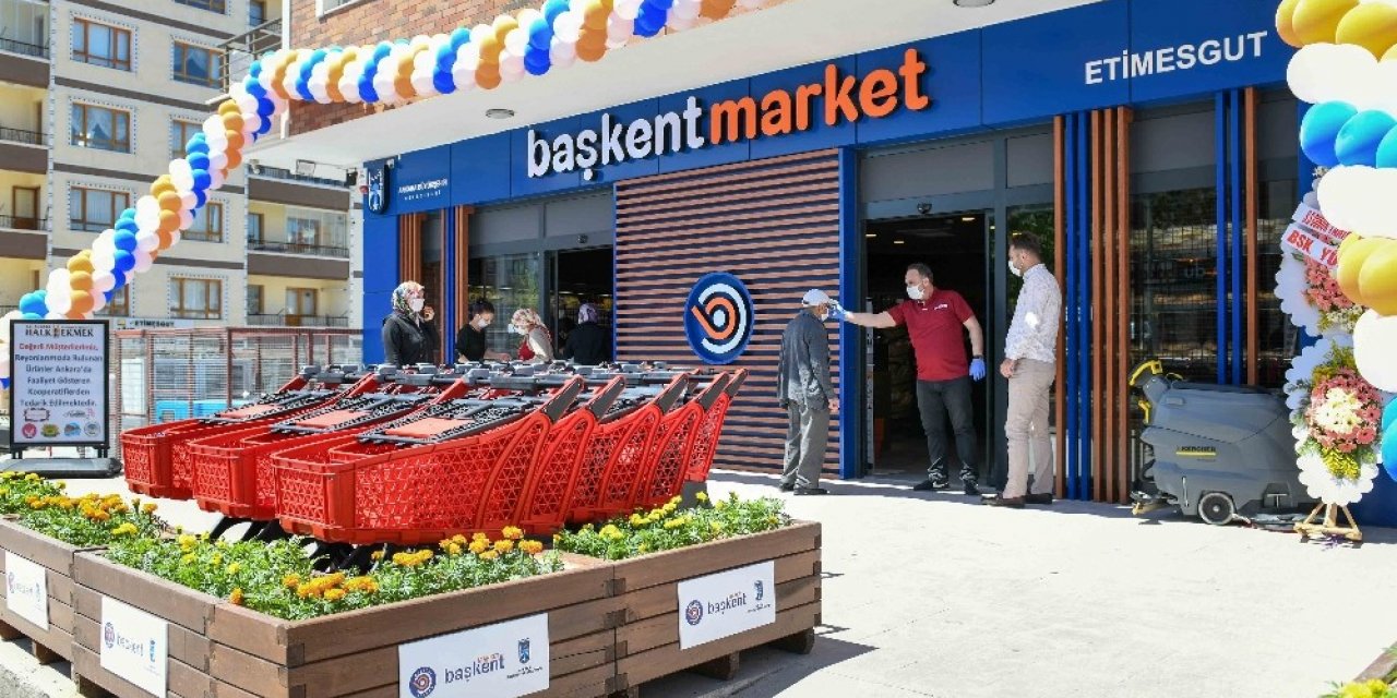 Ankaralıların ürünlerinin satıldığı Başkent Market'in ilki açıldı