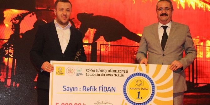 Konya İtfaiyesi Basın Ödüllerinde Birincilik Ödülü İha’nın