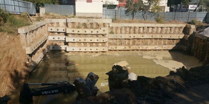 Başkent’te Çöken İnşaat Şantiyesinde Su Tahliye Çalışmaları Sürüyor