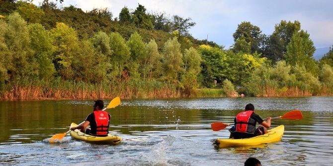 Gaga Gölü’nde Kano Sporu