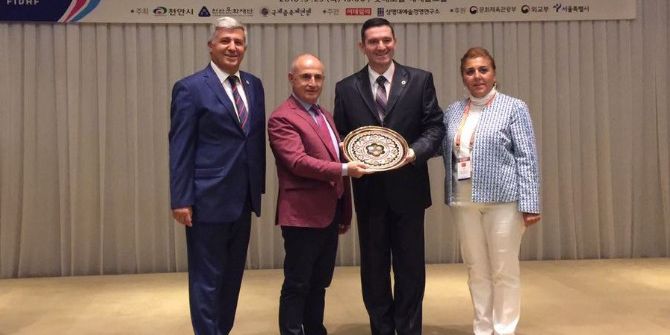 Başkan Akgün’e Kore’de Büyük Onur