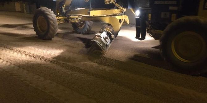 Belediyeden Gece Mesaisi