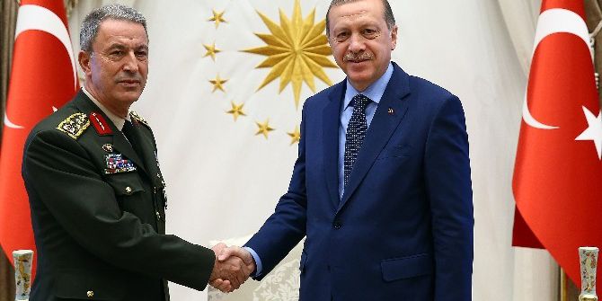 Cumhurbaşkanı Erdoğan Orgeneral Akar’ı Kabul Etti