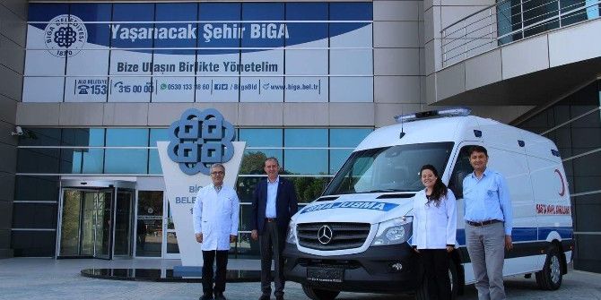 Biga Belediyesine Hasta Nakil Ambulansı Alındı