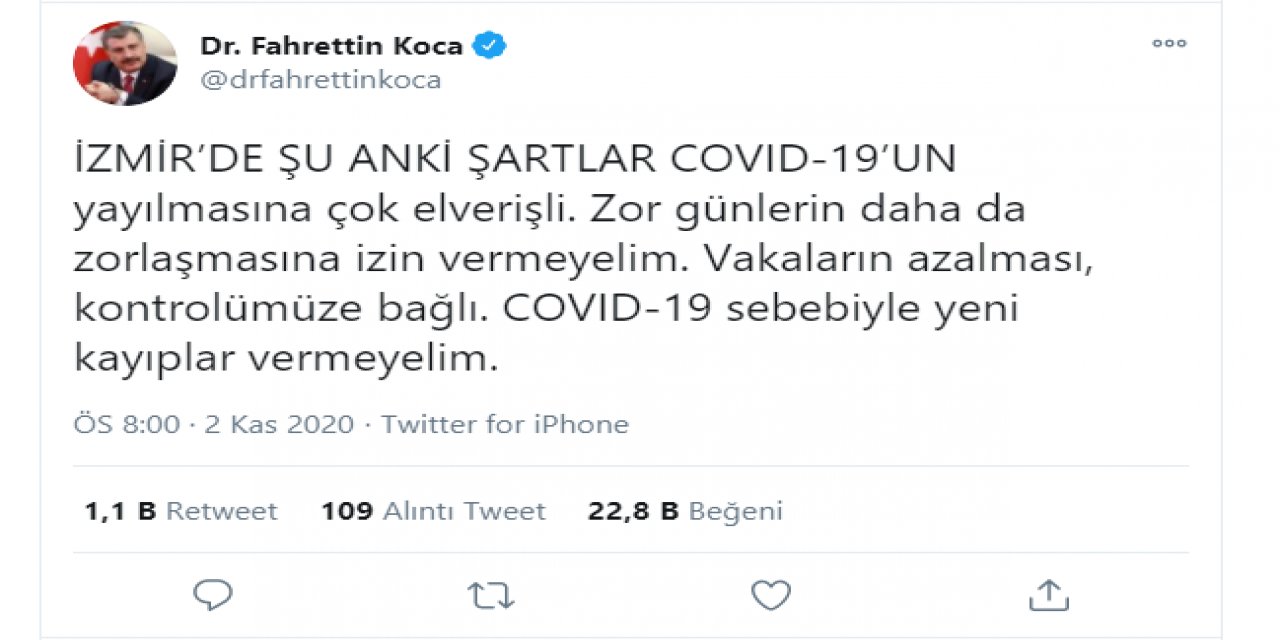 Deprem Bölgesi İzmir’de Covid-19 Alarmı