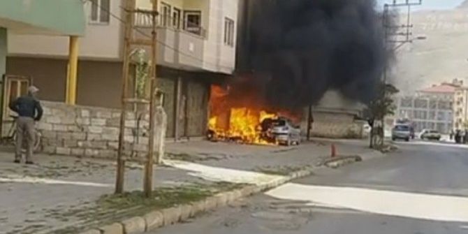 Alevler, İş Yerini Ve Otomobili Küle Çevirdi