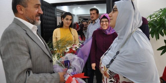 Başkan Tutal’a Özel Rehabilitasyon Öğrencilerinden Ziyare