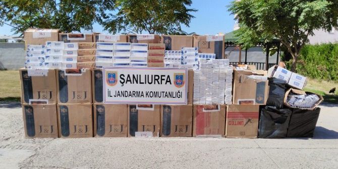 Şanlıurfa’da 22 Bin Paket Kaçak Sigara Ele Geçirildi