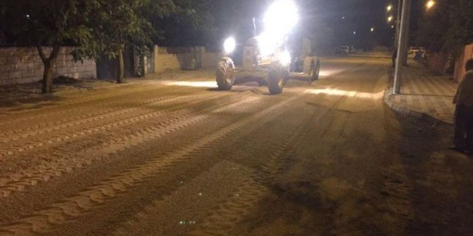 Belediyeden Gece Mesaisi