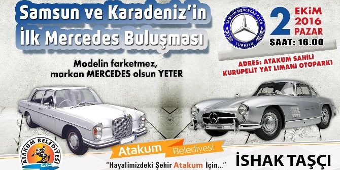 Mercedes’ler Atakum’da Buluşuyor