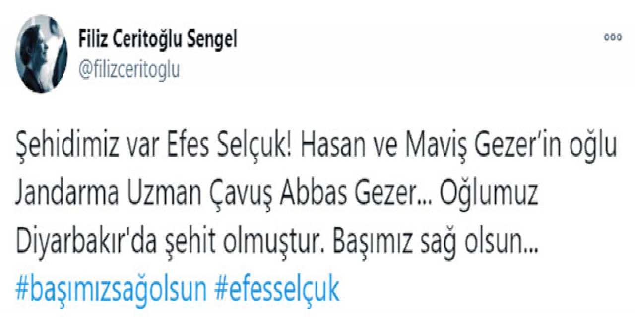 Diyarbakır’dan İzmir’e Şehit Ateşi Düştü