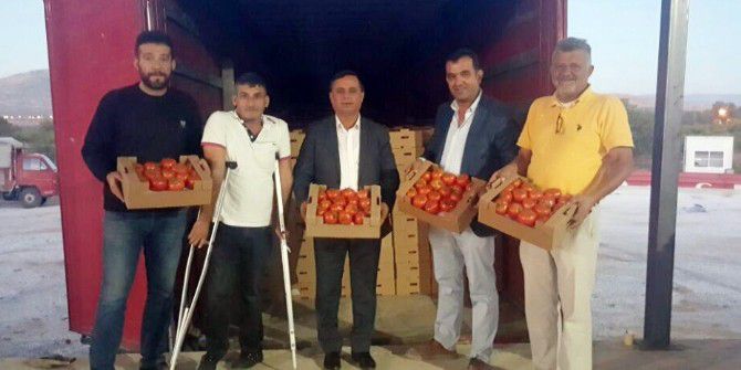 Denizli’de Üretilen Rekortmen Domatesler Gürcistan’a Gitti