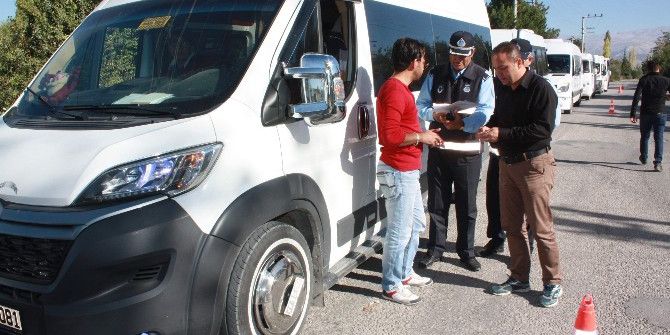 Ereğli’de Servis Minibüsleri Denetlendi