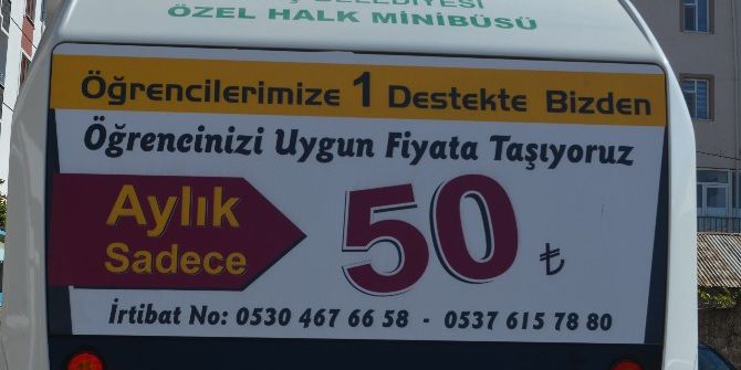 Servis Şoförlerinden Öğrencilere Destek