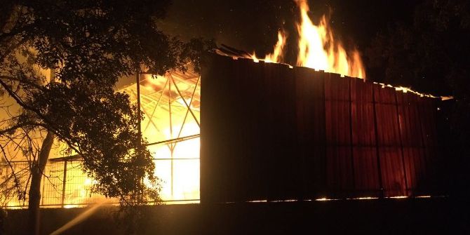 Depo Alevlere Teslim Oldu