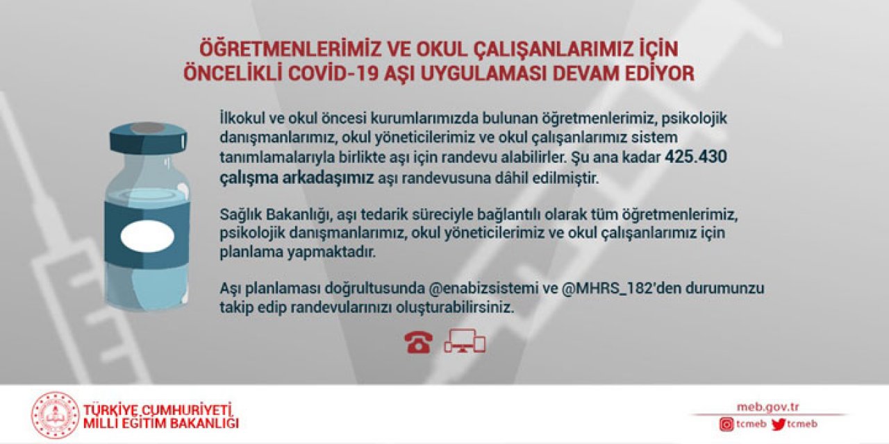 Bakan Selçuk’tan Aşı Açıklaması