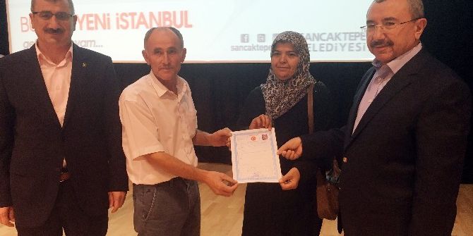 Sancaktepe’de Hak Sahipleri Tapularına Kavuştu