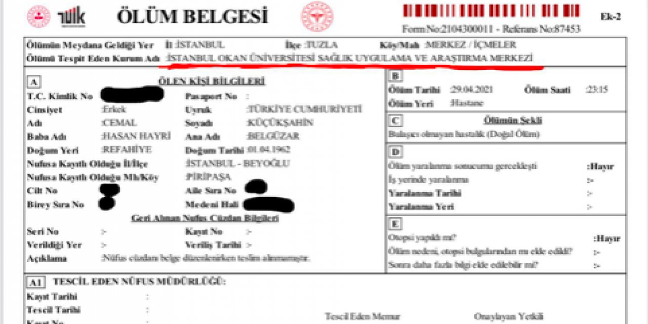 Covıd-19’dan Ölen Hastaların Raporuna ‘bulaşıcı Hastalık’ Yazılıyor İddiasına Bakandan Yanıt Geldi
