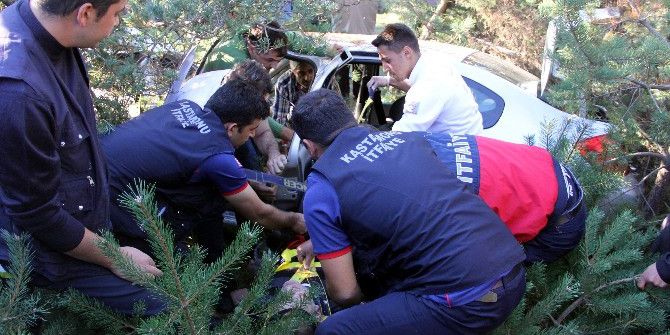 Yoldan Çıkan Otomobil Ormanlık Alana Uçtu: 1 Ölü, 2 Yaralı