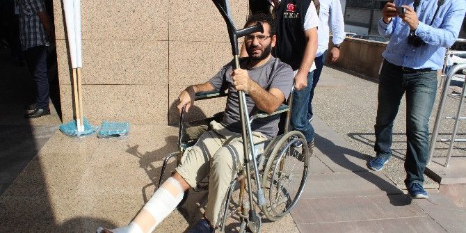 Kaçarken Ayağını Kıran Eski Savcı Adliyede