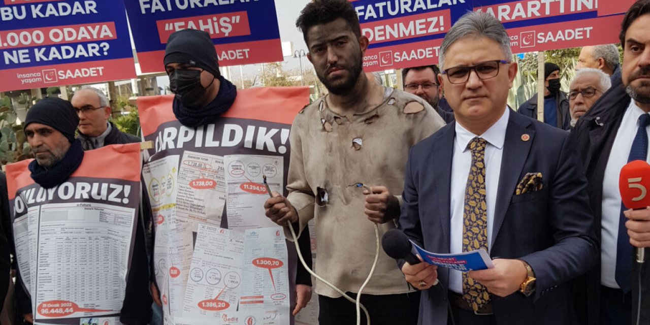 Saadet Partisi’nden Mizansenli Zam Protestosu