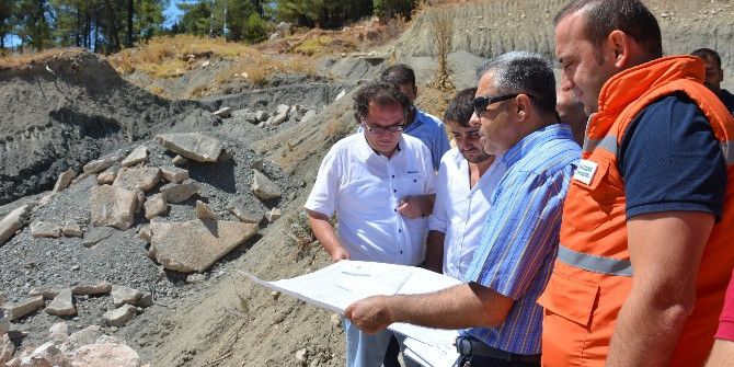 Coşkun, Kaş İkizce Barajı Ve Sulama İnşaatını İnceledi