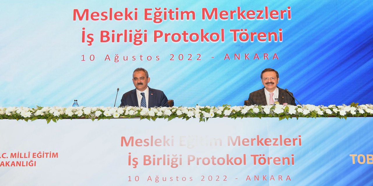 Tobb İle Mesleki Eğitim Merkezleri Alanında İş Birliği