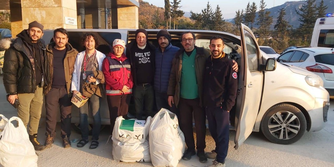 Sa-hader Başkanı Tunç Ve Ekibi Deprem Bölgesi Samandağ’da Görev Başında