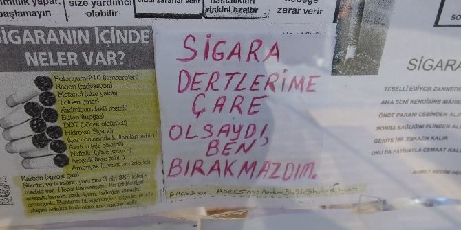Burhaniyeli Simitçi Sigara Savaşçısı Oldu