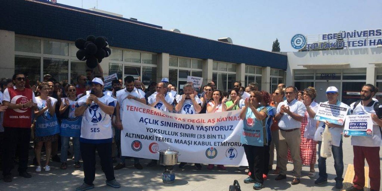 Sağlıkçılardan Memur Maaş Zammı Eylemi: Tencerede Taş Değil, Aş Kaynasın!