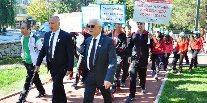 Çorum’da Sağlıklı Yaşam Yürüyüşü