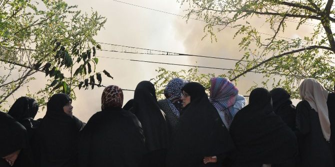 Yaşlı Çiftin Varı Yoğu Yangında Kül Oldu