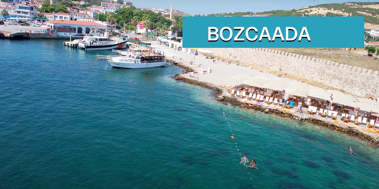 Bozcaada Drone Çekim | Akvaryum Koyu | Ayazma Plajı | Kale