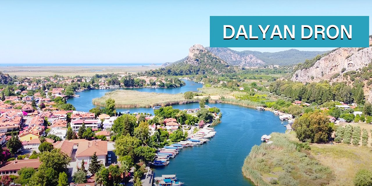 Dalyan Drone Çekim | Labirent Görünümlü Dalyan Sazlıkları