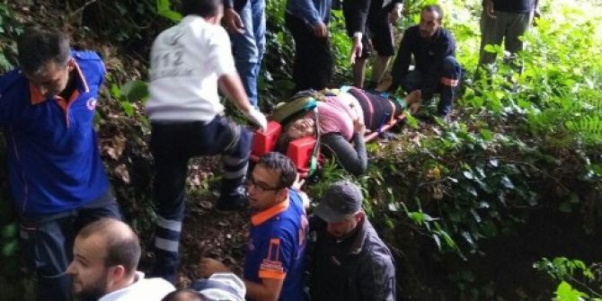 Otomobil, 40 Metreden Dereye Uçtu