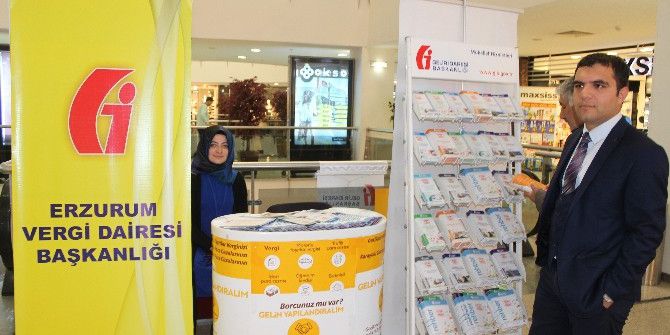 Erzurum Gelir İdaresi Başkanlığı Palerium Avm’de Bilgilendirme Standı Açtı