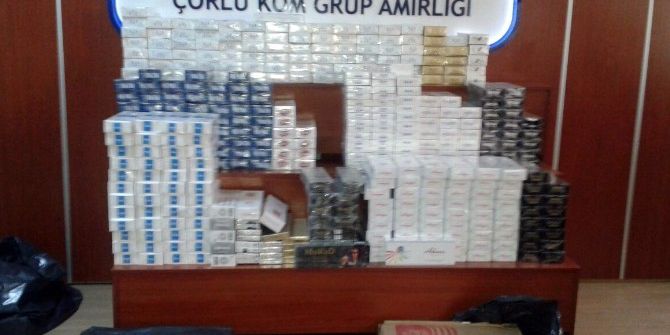 Çorlu’da 6 Bin Paket Kaçak Sigara Ele Geçirildi
