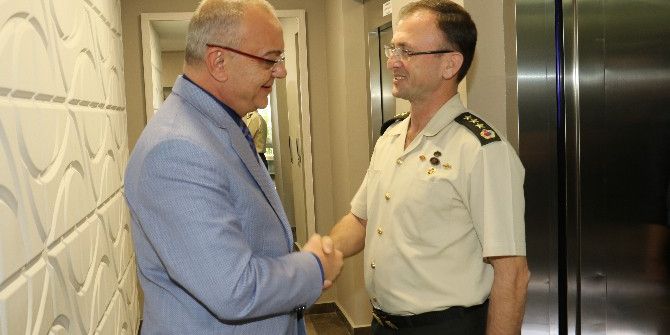 Jandarma Komutanı Kaplan’dan Başkan Ergün’e Ziyaret