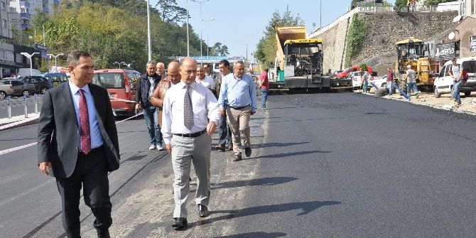 Başkan Uysal Asfalt Çalışmalarını İnceledi