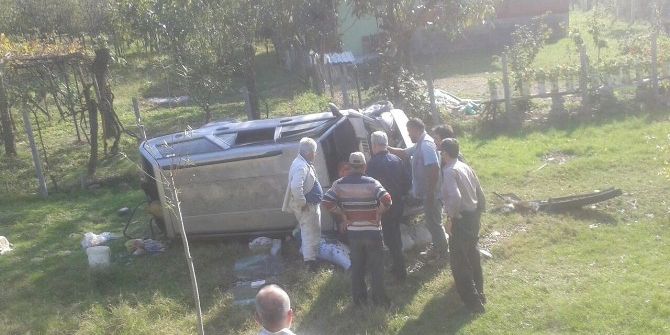 Bartın’da Otomobil Şarampole Uçtu: 1 Yaralı