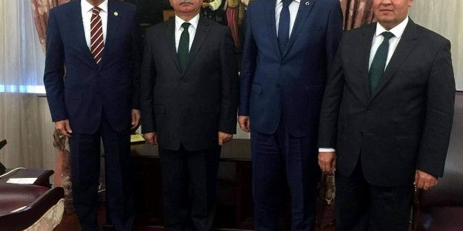 Ak Parti’li Erdem, Savaş Ve Başkan Erol, Bakan Yılmaz’ı Ziyaret Etti.