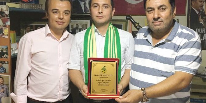 Erdemlispor’dan Spor Dostu Savcıya Teşekkür Plaketi