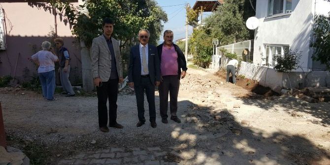 Kurşunlu Sokaklarına Parke Taşı Döşeniyor