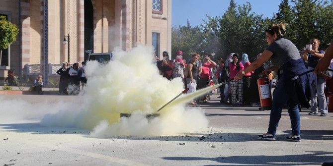 Belediye Personeline Afet Bilinci Ve Yangın Eğitimi Verildi