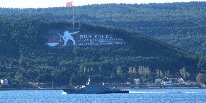 Rus Savaş Gemisi Çanakkale Boğazı’ndan Geçti