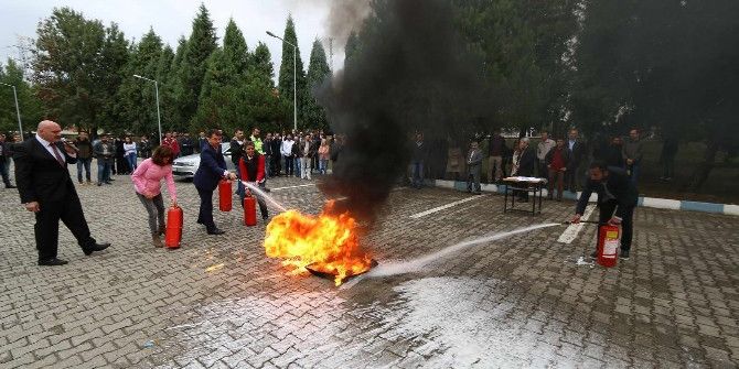 Saü’de Yangın Eğitimi Verildi