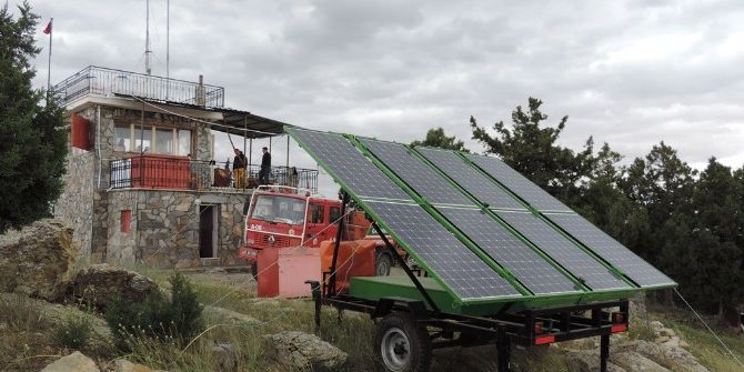 Denizli’de Yangın Gözetleme Kulesinin Elektriği Güneş Enerjisinden
