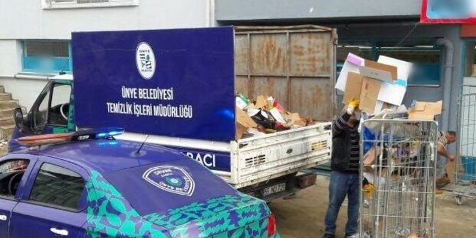 Ünye’de Bir Ayda 115 Ton Atık Ekonomiye Kazandırıldı