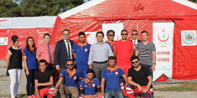 Mobil Sahra Hastanesi Kurulumu Gerçekleşti