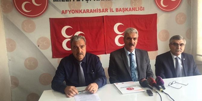 Mhp Afyonkarahisar İl Başkanı Raşit Demirel: